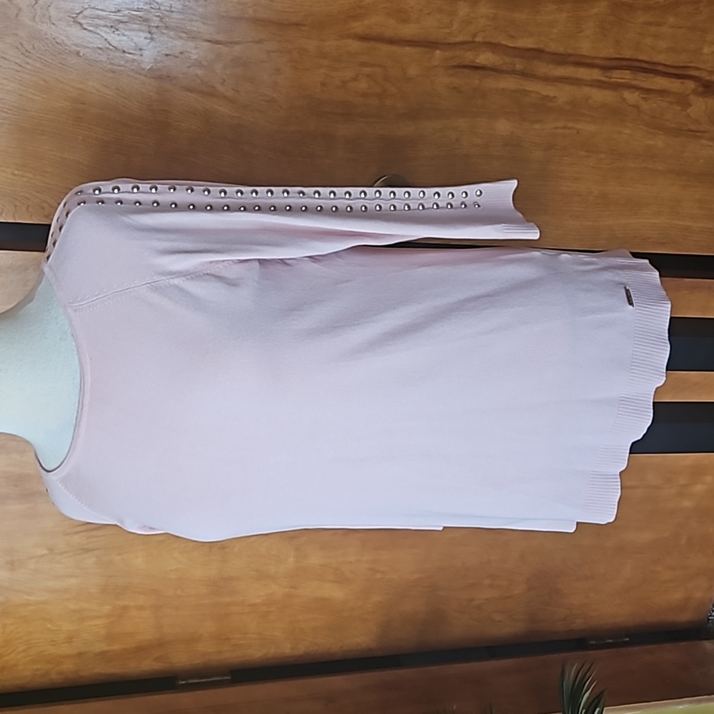 CK Blush pink and gold stud sweater